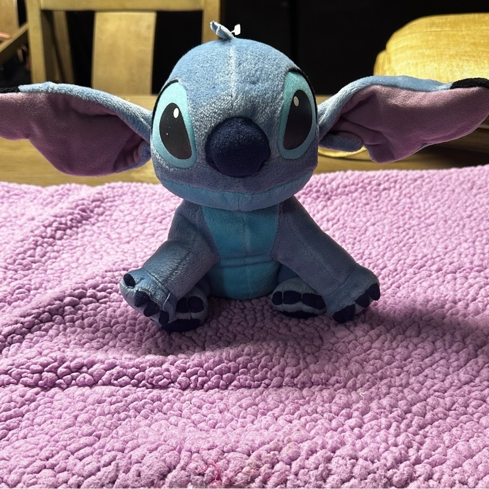 Blue and Purple Stuffed Animal Plush Toy